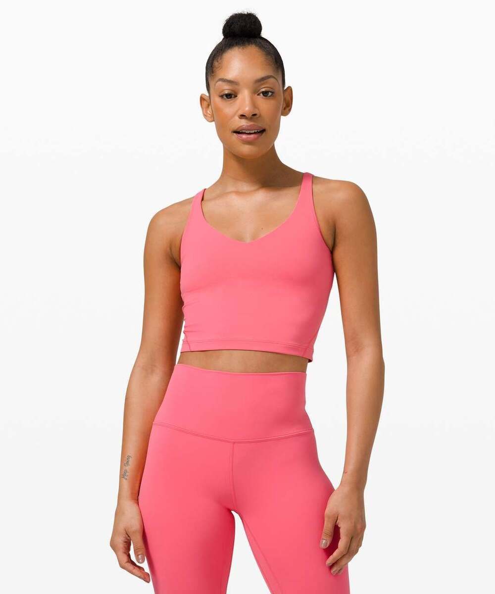 Lululemon Align Tank Top Crop in Guava Pink Size 2